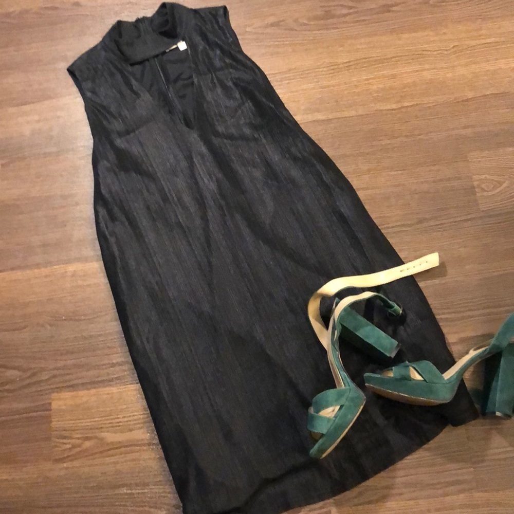 Revolve J.O.A Los Angeles Black Swing Dress L